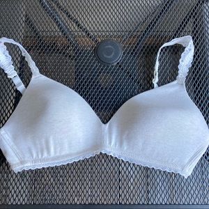 Aerie Real Happy Wireless Lightly Lined Bra 34DD in Heather Frost